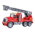 thumbnail image 2 of HILABEE Engineering Trucks Toy Simulation Engineering Playset with Lights and Sound Push Ladder Truck, 2 of 9