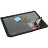 17" x 22" Logo Pad™ Lift-top Desktop Organizer Desk Mat, Black/Clear