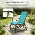 thumbnail image 3 of ChromaCore Outdoor Swing Glider Chair,W/Study Metal Frame for Garden for Backyard,Garden and Porch, 3 of 7