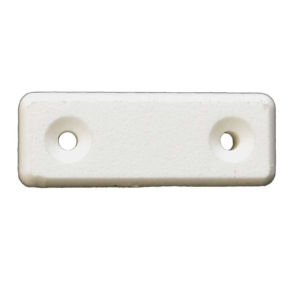 Ranger 7H212 White 2 x 3/4 x 1/2 Inch Plastic Boat Seat Cleat