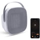 thumbnail image 1 of Calentador eléctrico inteligente WiFi - Mini calentador de pedestal de cerámica - Funciona con la aplicación Alexa y Google - 1500 W - Plateado, 1 of 7