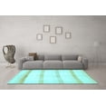 thumbnail image 3 of Ahgly Company Indoor Rectangle Solid Light Blue Modern Area Rugs, 8' x 10', 3 of 4