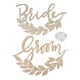 thumbnail image 3 of Juego de 2 placas de madera para novios, accesorios para fotos de bodas y fiestas., 3 of 6