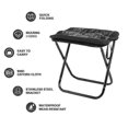 thumbnail image 4 of Widesea Camping Stool Foldable Outdoor Chairs Outdoor Fishing Lightweight Zipper Storage Portable Stainless Steel Hiking Travel Furniture, 4 of 5
