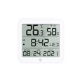 thumbnail image 1 of Sensor de temperatura y humedad para hogar inteligente con wifi Sensor de alarma de temperatura interior Smart Life con reloj F blanco, 1 of 5