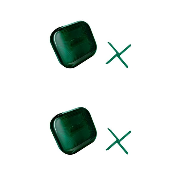Vogacara Retenedor de caja Tirantes Caja de almacenamiento Sello Recipiente de plástico Soporte de hilo a prueba de polvo para negocios en el Verde S 2Conjunto