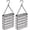 Black, variant on Pakyozj 2Pcs Outdoor Suet Cage Bird Feeder, Wild Bird Feeder, Single Suet Cake Capacity, Fruit and Suet Feeder Style for Outside Hanging