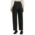 thumbnail image 3 of INSPIRE CHIC Women's Packets High Waisted Work Office Formal Casual Long Pants 2XL Black, 3 of 5