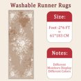 thumbnail image 6 of 2x6 FT Kitchen Runner Rugs Non Skid Washable, Faux Wool Rug Runners for Hallways Bathroom Carpet Runner, Soft Indoor Modern Floor Rug for Entryway Laundry Room, 6 of 11