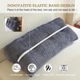thumbnail image 6 of Wedge Headboard Pillow Twin with 1 Pack Neck Roll Pillow, Large Bed Bolster Pillows, Triangular Wedge Backrest Pillows Headboard for Bed,Daybed,and Lounging, Dark Gray, 6 of 17