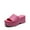 HOT PINK, variant on Wedges Slides Sandals for Women Platform Open Toe Espadrilles sandals Comfortable Fashion Beach Sandals Suitable for Vocation Dressy Outdoor Summer Shoes