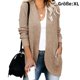 thumbnail image 1 of Cárdigan de manga larga para mujer, abierto por delante, cárdigans, chaqueta de punto ligera, 1 of 4