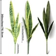 thumbnail image 2 of 4 PCS Artificial Sansevieria Plants 30 Inch Tall Fake Snake Faux Plant for Indoor and Outdoor Home Garden Office Store Decoration (Yellow Edge), 2 of 5