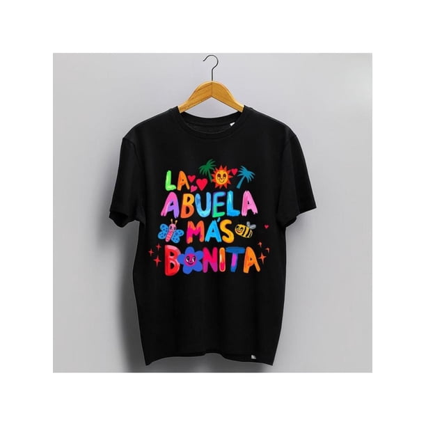 La abuela Mas Bonita Shirt - Spanish Grandma Tee - Bilingual Family Gift vintage graphic tees- Heritage Cotton Top - Cultural apparel