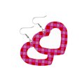 thumbnail image 2 of Sonducket Pendientes de cuero en forma de corazón, colgante de oreja, aro exagerado, pendiente colgante hueco, regalo del Día de San Valentín, favores Ropa, zapatos y accesorios Miscelánea Tipo 10 Sonducket AP010114-10, 2 of 6