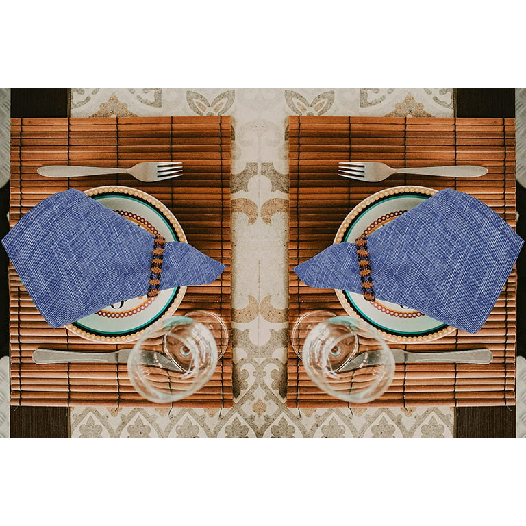  Ruvanti Cloth Napkins Set of 12 Cotton 100%, 20x20 Inches Napkins  Cloth Washable, Soft, Absorbent. Cotton Napkins for Parties, Christmas,  Thanksgiving, Weddings, Dinner Napkins Cloth - Blue Print : Home & Kitchen