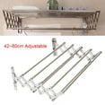 thumbnail image 3 of Wall Mounted Clothes Drying Rack Shelf Stainless Steel Folding Dryer Hanger For Laundry Room, Bedrooms, 3 of 20
