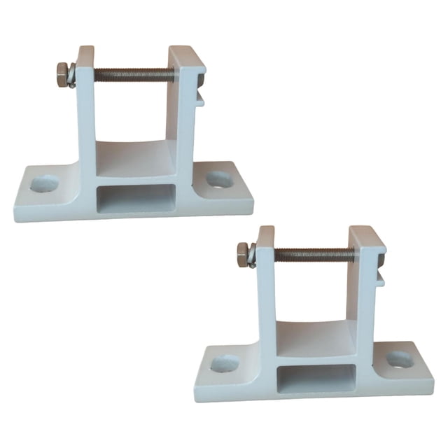 2 soportes de montaje en pared para toldos, soporte para toldo, soporte para sombrillas blancas, accesorios de jardín para puerta y porche