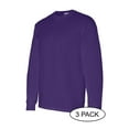 thumbnail image 2 of GILDAN G540 ADULT HEAVY COTTON 5.3 OZ. LONG-SLEEVE T-SHIRT, Purple, XL, Pack Of 3, Mens Workout Shirts, 2 of 3