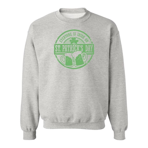 St. Patrick's Day Cool Design Sweatshirt Men -Image by Shutterstock, Male x-Large