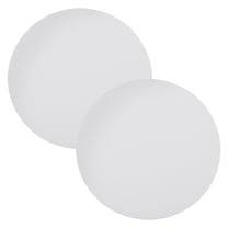 WORGEOUS 2-Pack White Ceiling Light Covers with Anti-Glare Lampshades, Easy to Install Diffusers for Home Lighting