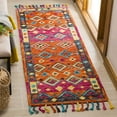thumbnail image 2 of SAFAVIEH Aspen Jake Southwestern Wool Runner Rug, Orange/Fuchsia, 2'3" x 8', 2 of 5