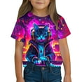 thumbnail image 6 of Spazoro Toddler Girls T-shirts, Casual Crewneck Summer Tie Dye Short Sleeve Tops Tee Multicolor Size 5 T, 6 of 9