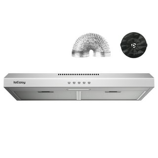 IKTCH 36 inch range hood Wall Mount 900 CFM Ducted/Ductless Convertible,  Kitchen Chimney Vent Stainless Steel with Gesture Sensing & Touch Control  Switch Panel, 4 Pcs Adjustable Lights(IKP04-36) 