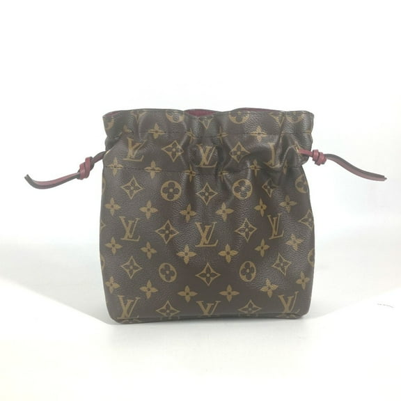 Pre-Owned LOUIS VUITTON M43445 Monogram Drawstring Pouch Posh Noe Canvas Women's... (Good)