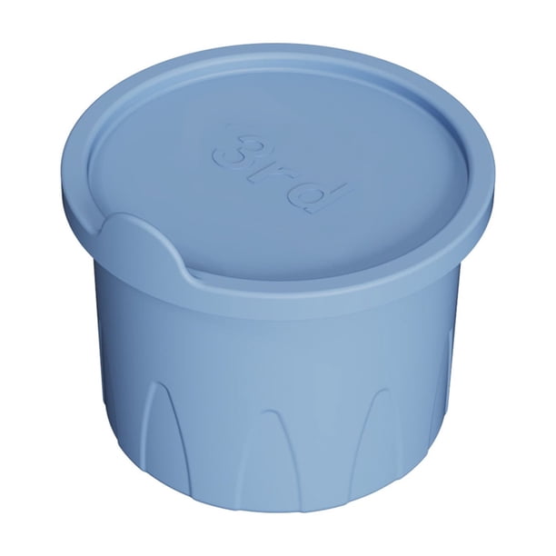 Cateissary Fabricante de cubitos de hielo huecos ABS para cócteles, tapa resistente a olores, bandeja de hielo de silicona de grado infantil con Azul 3er