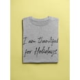 thumbnail image 3 of I'm Thankful For Holidays Women T-Shirt, Female Large, 3 of 4