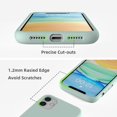 thumbnail image 2 of Liquid Silicone Case Compatible with iPhone 11 (6.1"), Full Body Protection Gel Rubber Cover with Soft Microfiber Lining, Scratch Resistant Shockproof Protective Phone Case, Turquoise, 2 of 13