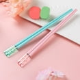 thumbnail image 4 of Hesroicy Set of 5 Pairs of Reusable Plastic Chopsticks, BPA-Free, Dishwasher-Safe, Non-Slip Fiberglass Chopsticks, Chinese Japanese Chopstick Gift Set, 4 of 8