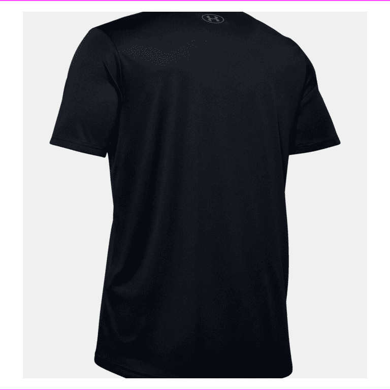 Under Armour Mens V-Neck Tech 2.0 Short Sleeve T-Shirt Black, L 