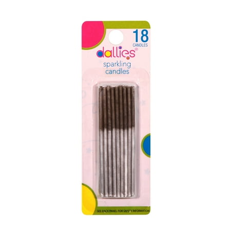 Dallies Sparkling Candles, 18 Birthday Candles