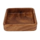thumbnail image 5 of Plato de fruta de nogal, bandeja elegante de madera con textura suave para servir aperitivos, frutas y nueces, utensilios de cocina cuadrados de 15x15cm, 5 of 5