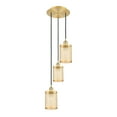 thumbnail image 4 of Innovations Lighting  Nestbrook - 3 Light Cord Hung Multi Pendant Brushed Brass, 4 of 5