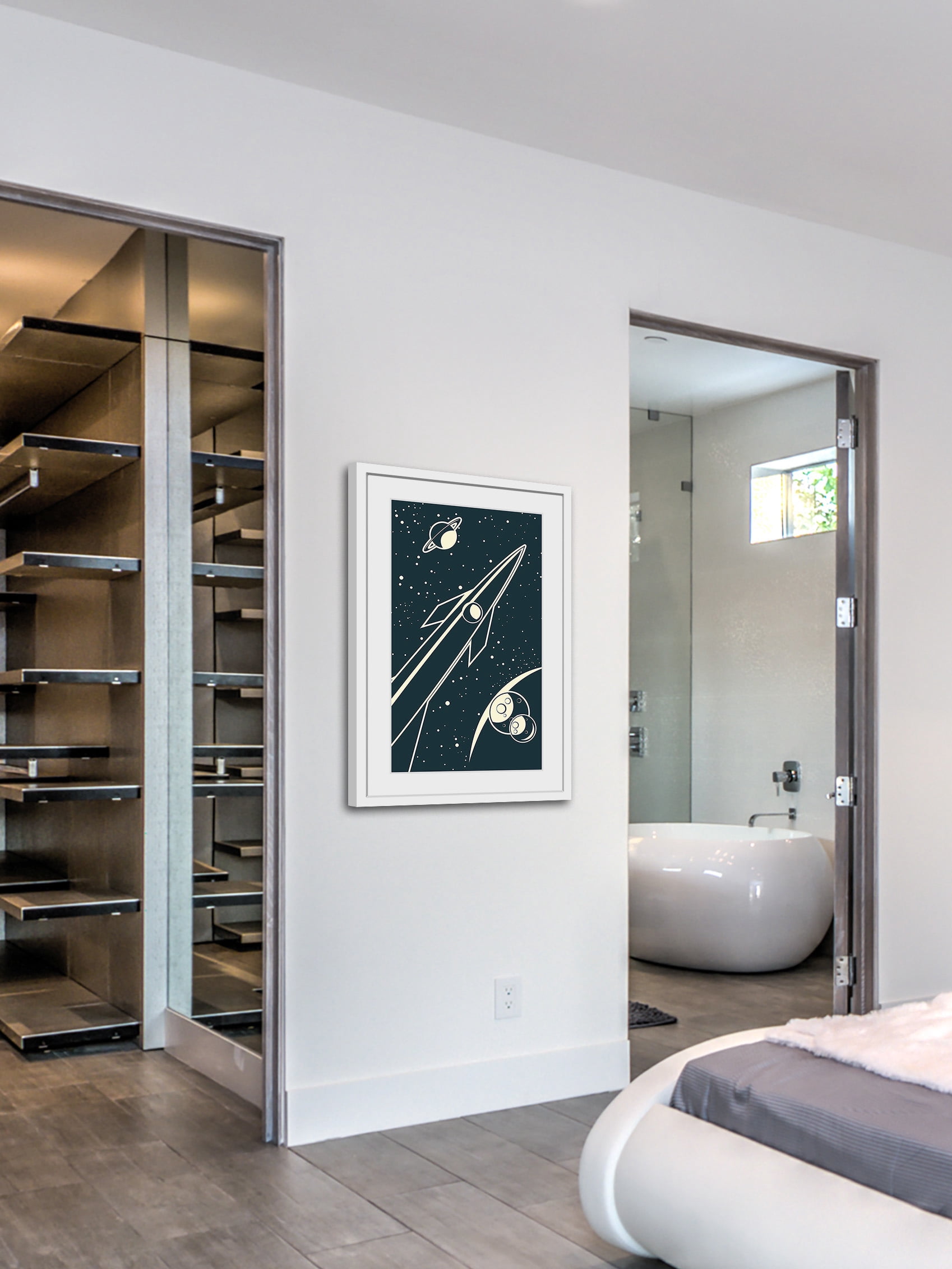 "Deep Space" Framed Painting Print