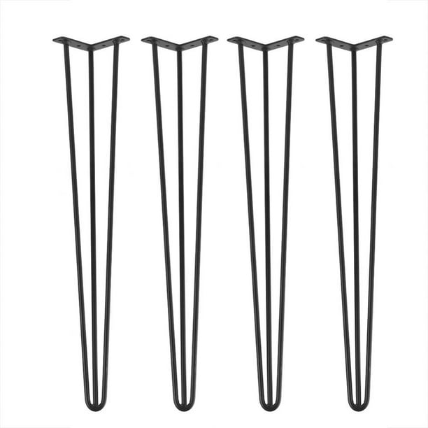 HERCHR 4Pcs/set 28inch/30inch Hairpin Metal Furniture Table Legs Solid Iron Laptop Desk, Table