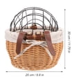 thumbnail image 2 of Pet Bike Basket for Cycling Front Storage Carrier Durable Iron Assorted Color Large Capacity 12.5x8.5x9.5 Inches, 2 of 8