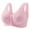 Pink, variant on fheaev Front Open Button Bras for Women Plus Size Front Closure Wireless No Underwire Full Coverage No Underwire Bras for Seniors Comfort Front Close Push Up Lace Bras Sleeping Everyday Bras