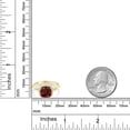 thumbnail image 4 of Gem Stone King 10K Yellow Gold Red Garnet and Diamond Women's Engagement Ring 2.74 Ct Cushion Gemstone Birthstone (Available 5,6,7,8,9), 4 of 6
