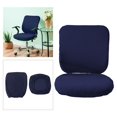 thumbnail image 4 of Guardoinrt Soft and Breathable Swivel Chair Cover Seating Experience Blue Backrest + Cushion Cover 1Set, 4 of 6