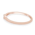 thumbnail image 4 of Round Cut Lab Grown Diamond Accent Solitaire Stackable Engagement Ring In 14K Rose Gold With IGI Certificate(0.07 Cttw,SI1-SI2 Clarity,G-H Color)-10, 4 of 8