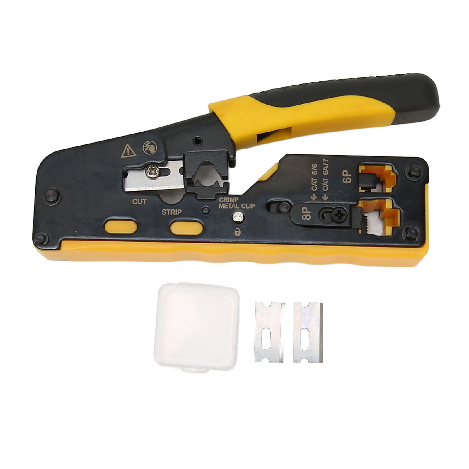 Ratcheting Modular Data Cable Crimper Rj45 Crimp Tool Wire Stripper