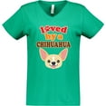thumbnail image 3 of Inktastic Chihuahua Dog Lover Women's V-Neck T-Shirt, 3 of 5