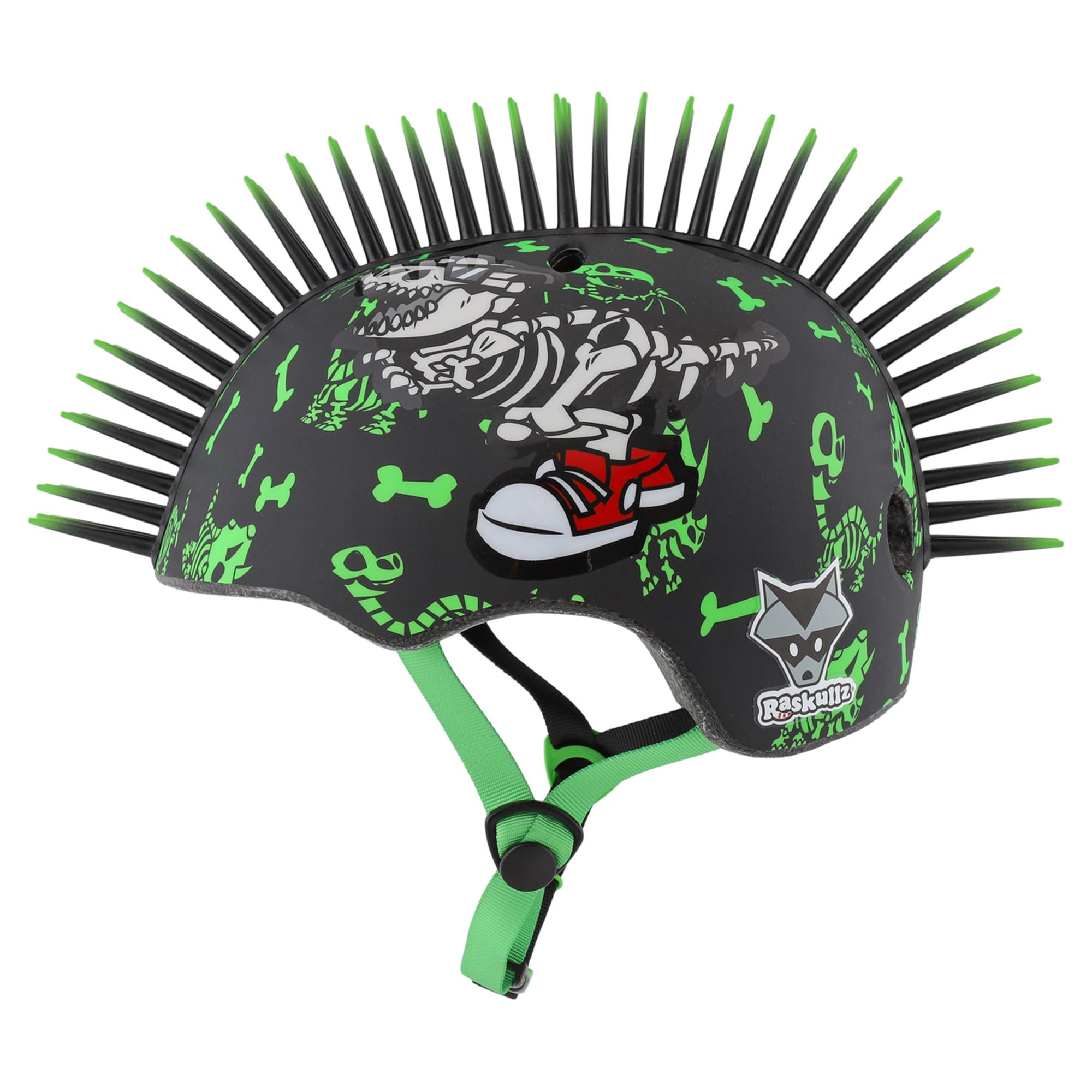 Raskullz Radasaurus Mohawk Helmet, Green, Ages 3-5 photo 2