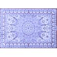 thumbnail image 1 of Ahgly Company Machine Washable Indoor Rectangle Medallion Blue Traditional Area Rugs, 7' x 9', 1 of 4