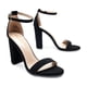 thumbnail image 3 of Sandalia DREAM PAIRS Tacón Alto Grueso Negro Nubuck Talle 7, 3 of 8