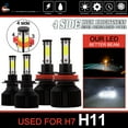 thumbnail image 7 of Super Bright Car Headlight Bulbs LED H7 H11 LED High/Low Beam/Fog Light 6500K 12V Lamp, 7 of 7